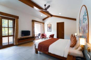 Clean simple guest room